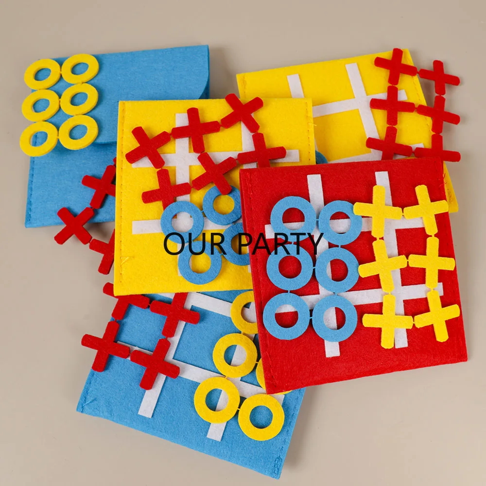 Party Games Easter For Family - 5 Set Feltro Tic Tac Toe