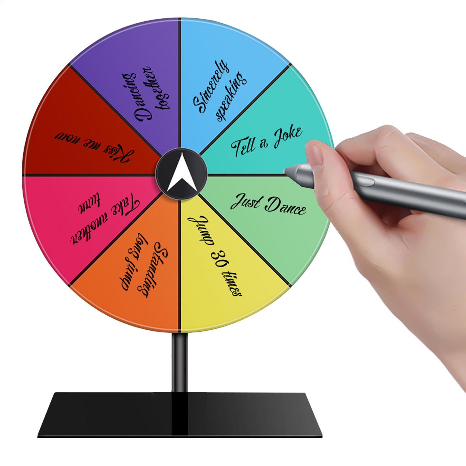 Party Games Spin The Wheel - Ruota della Fortuna Cancellabile a Secco,