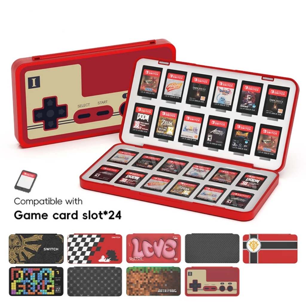 Party Games Nintendo - Custodia per carte da gioco 24