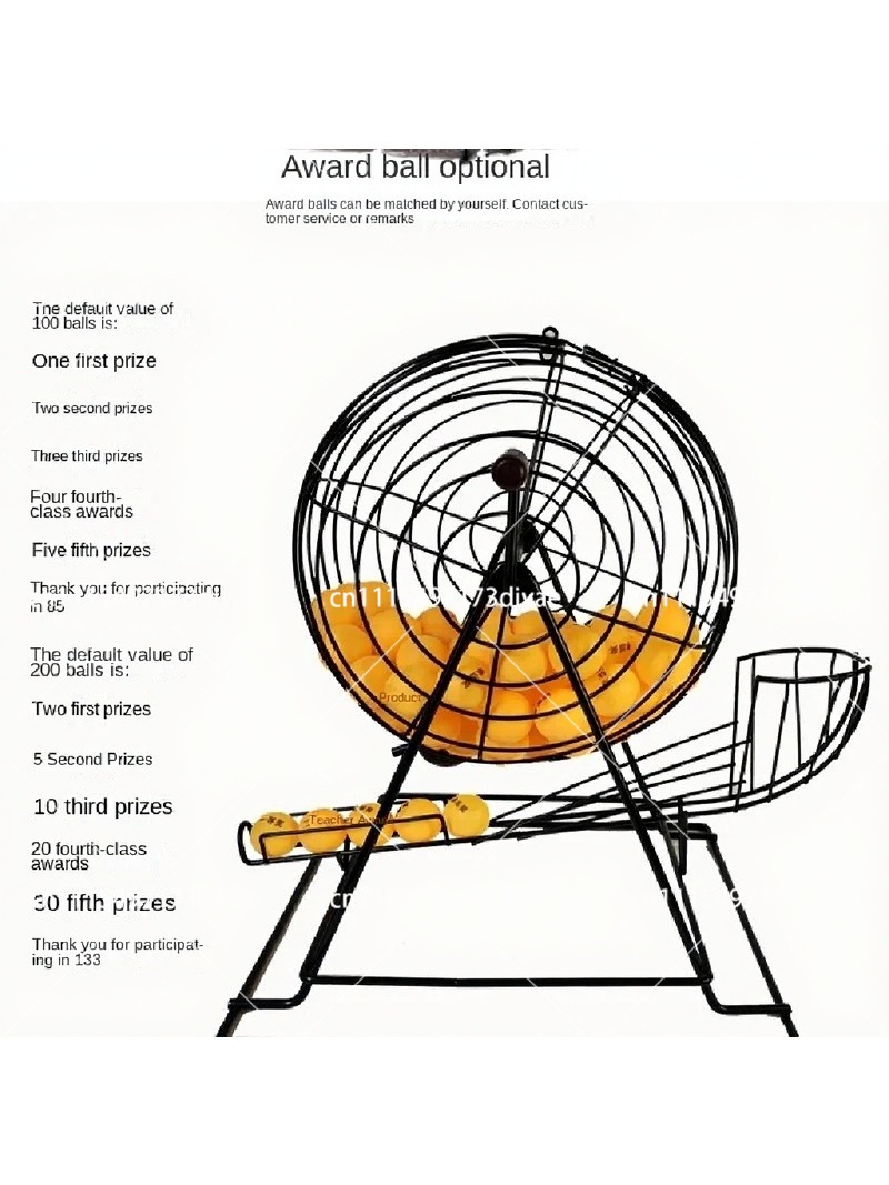 Party Games Spin The Wheel - Set di Gabbia per Bingo Manuale