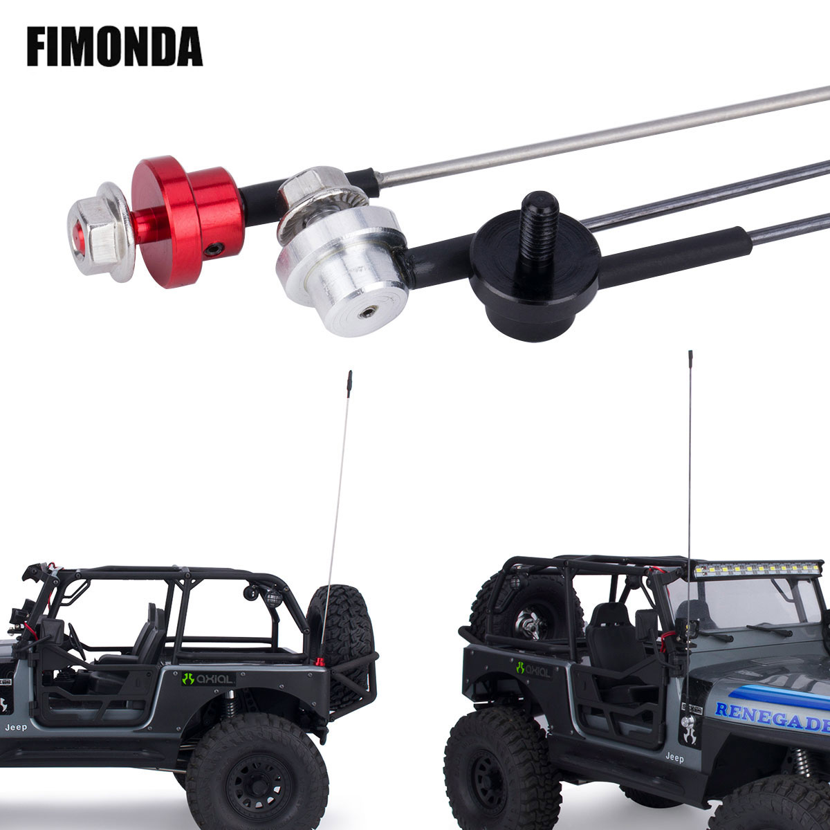 Tamiya Model Rc Car - Antenna di simulazione regolabile in metallo