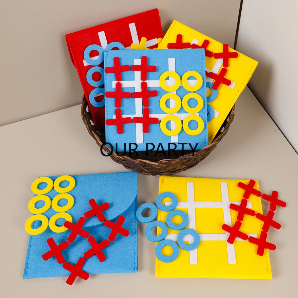 5 Set Feltro Tic Tac Toe Famig - Party Games Easter For Family recensione e prezzo