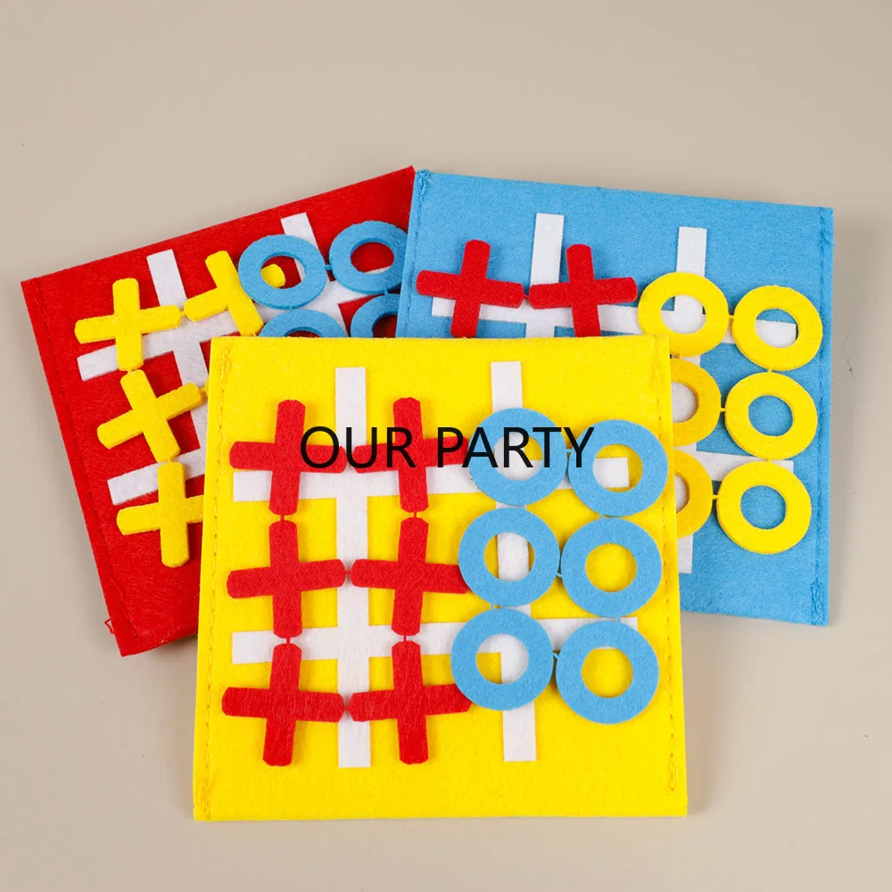 5 Set Feltro Tic Tac Toe Famig - Party Games Easter For Family recensione e prezzo