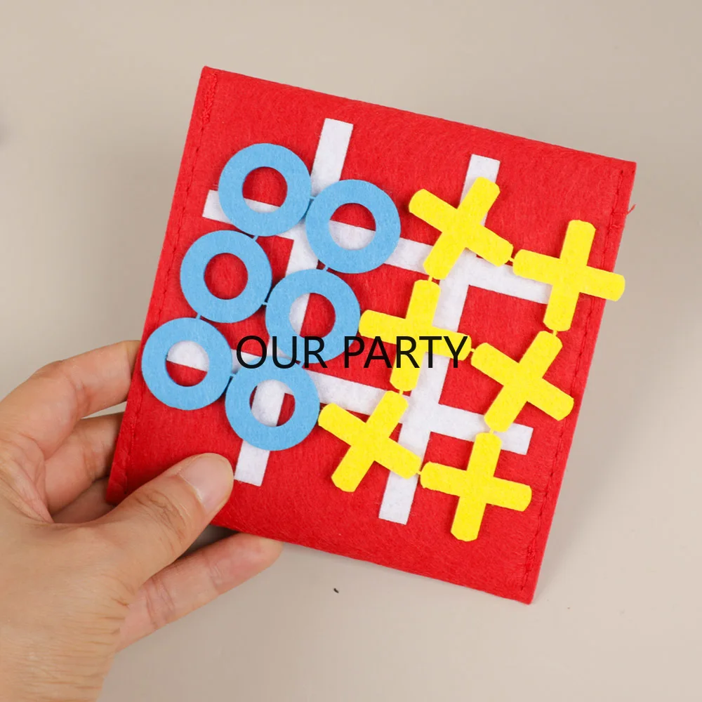 5 Set Feltro Tic Tac Toe Famig - Party Games Easter For Family recensione e prezzo